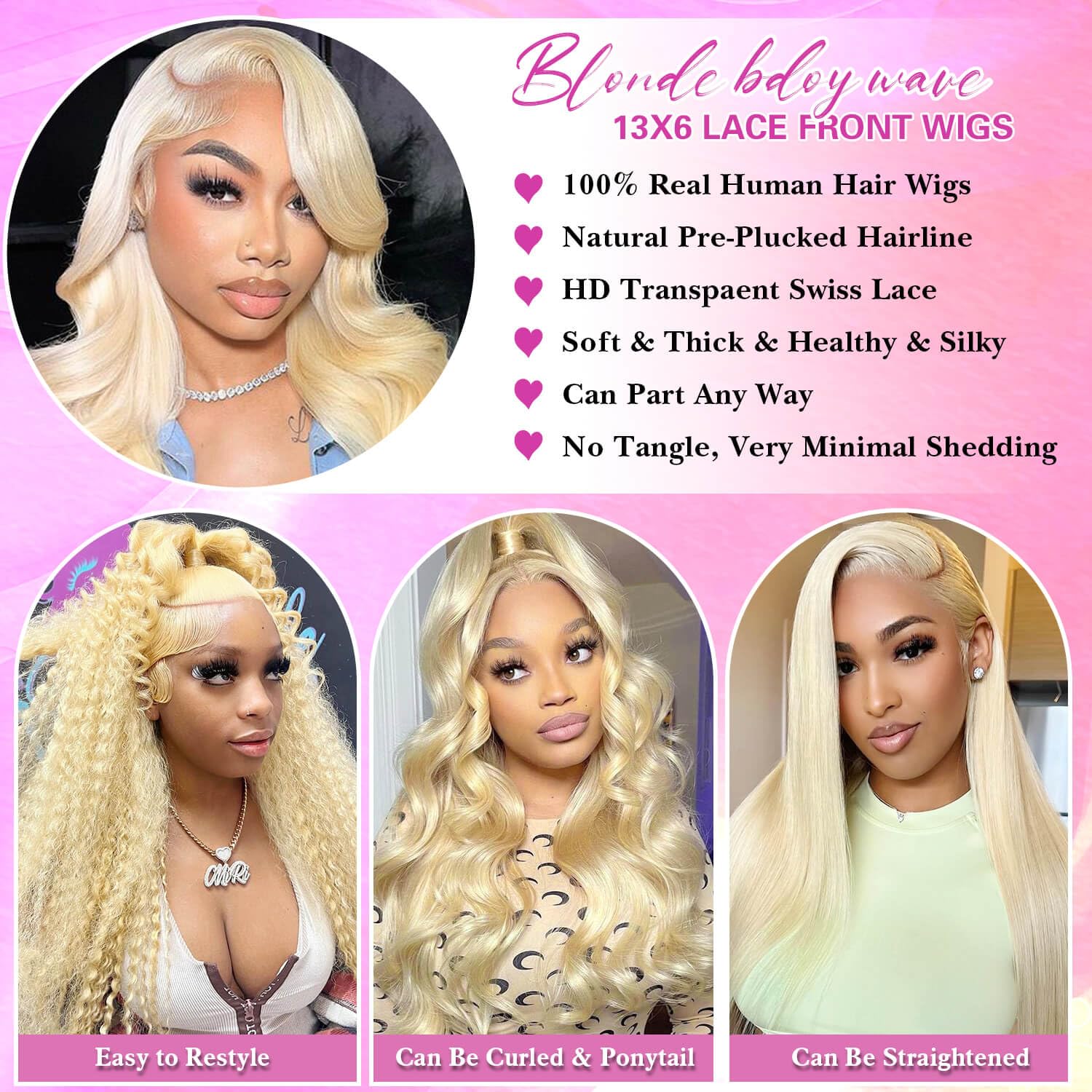 JIEDAOKOU HD lace frontal 13x6 blends seamlessly for everyday wear.