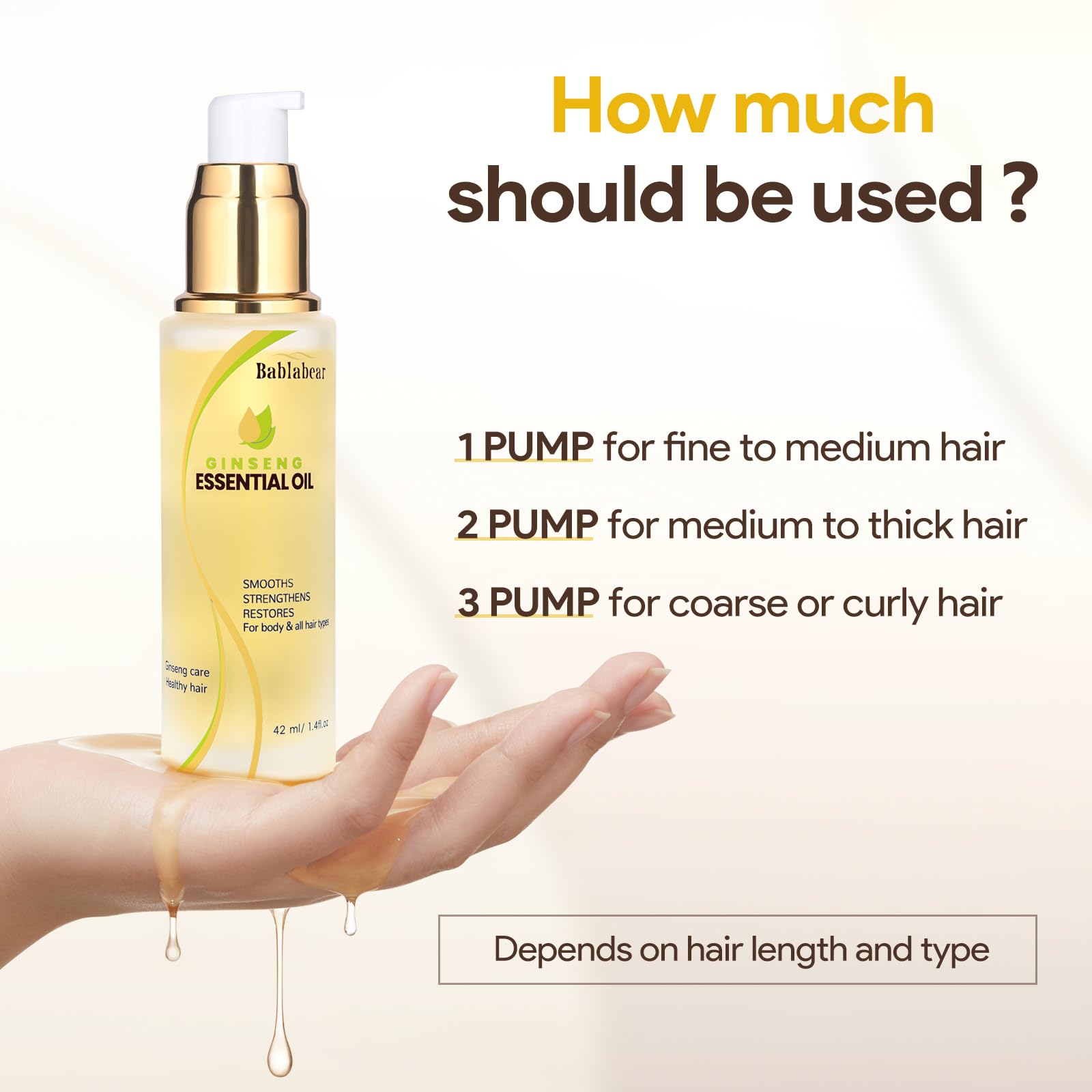 JIESSIA nourishes dry and damaged hair for softness.