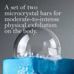 JIGME CALA SOFT.SERVICESS texture-detail image illustrating microcrystal exfoliation for smoother skin.