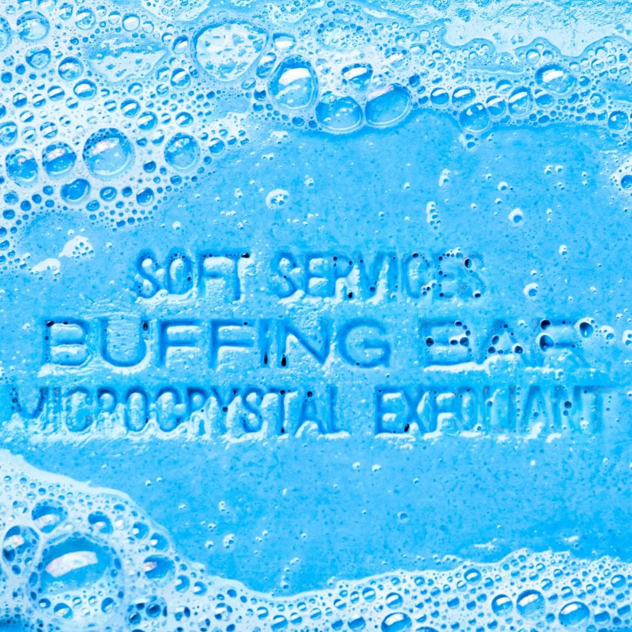JIGME CALA SOFT.SERVICESS microcrystal exfoliation close-up showing KP-friendly exfoliation.