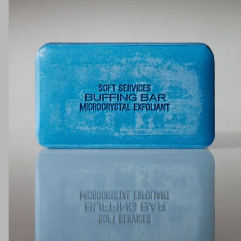 JIGME CALA SOFT.SERVICESS shower-ready bar in action promoting gentle cleansing and exfoliation.