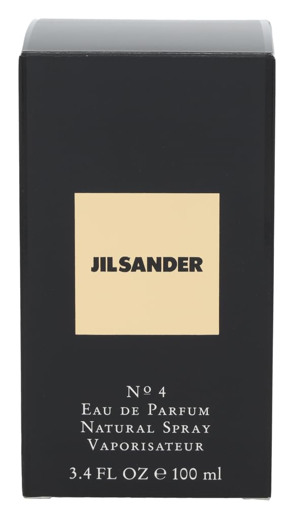 Jil Sander #4 bottle on vanity under soft light for daytime wear.