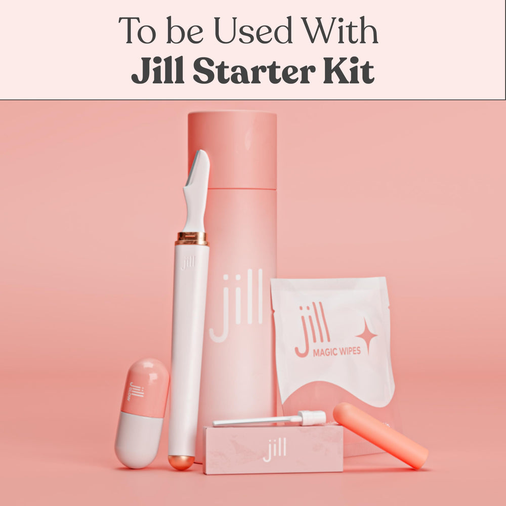 JILL Glow niacinamide vial hints brightening after exfoliation.