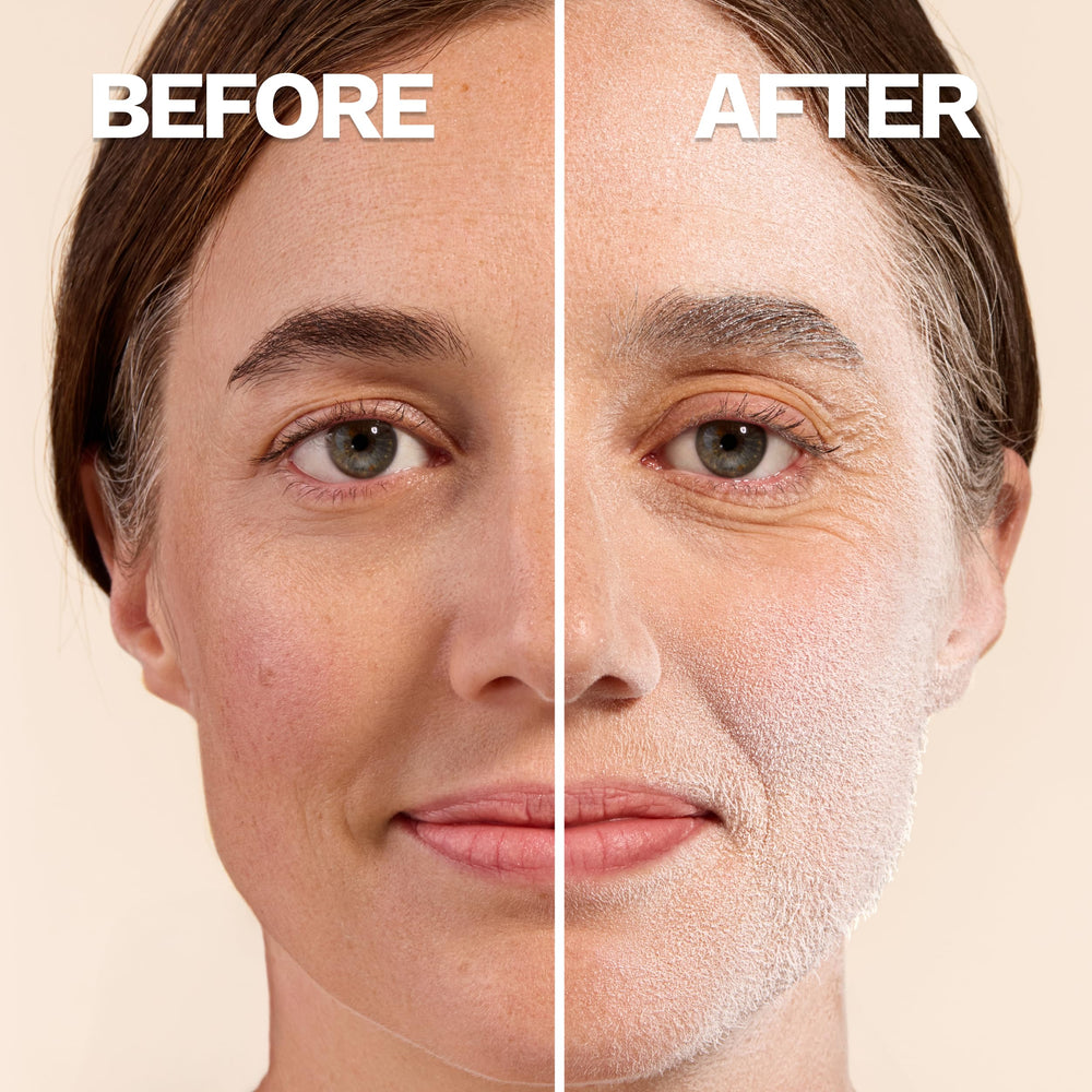 JILL Hair Identifying Spray helps boost smooth, glowing skin before skincare or makeup.