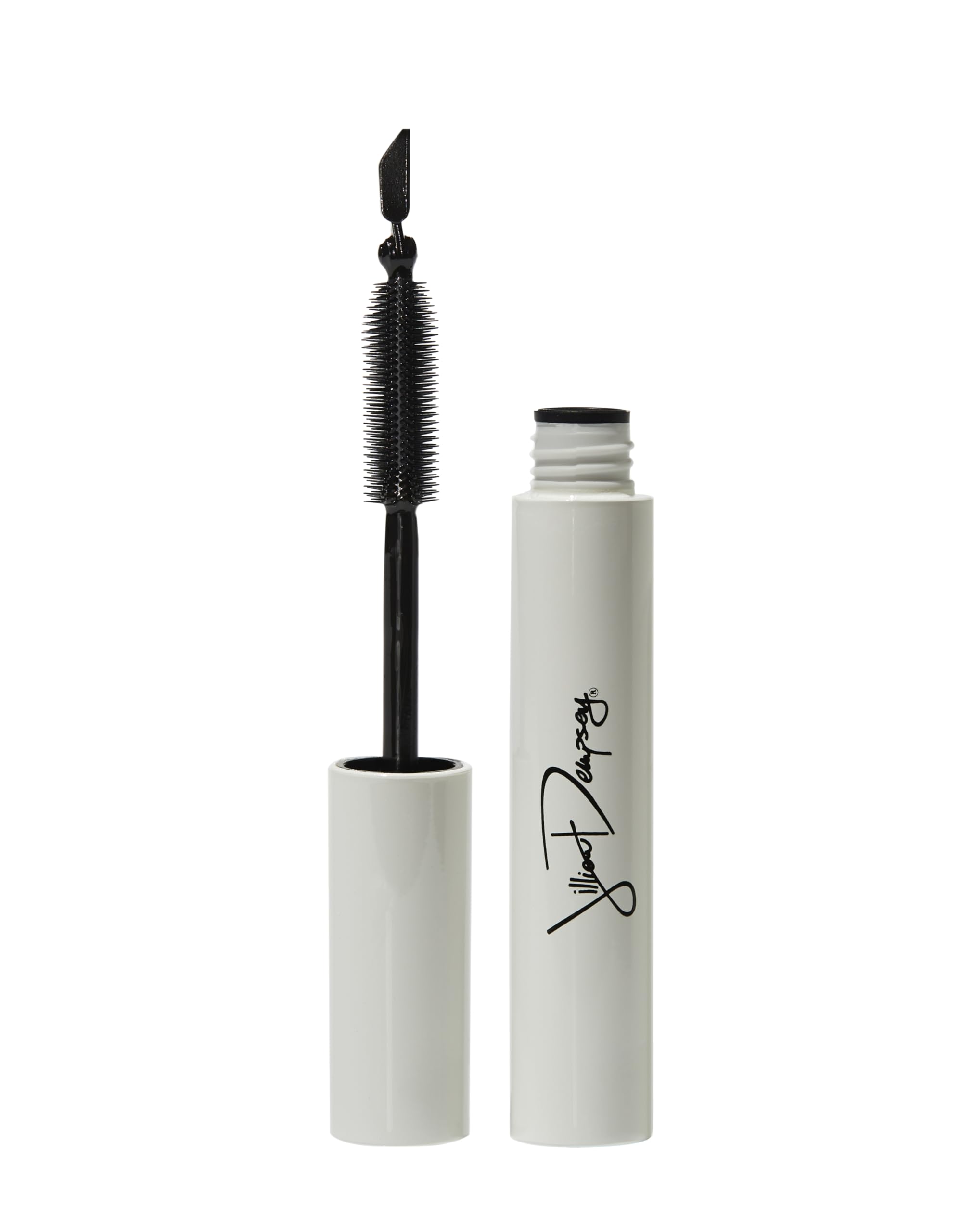 Jillian Dempsey FLYK Trick Mascara with 90-degree stamp for precise winged liner and lash lift