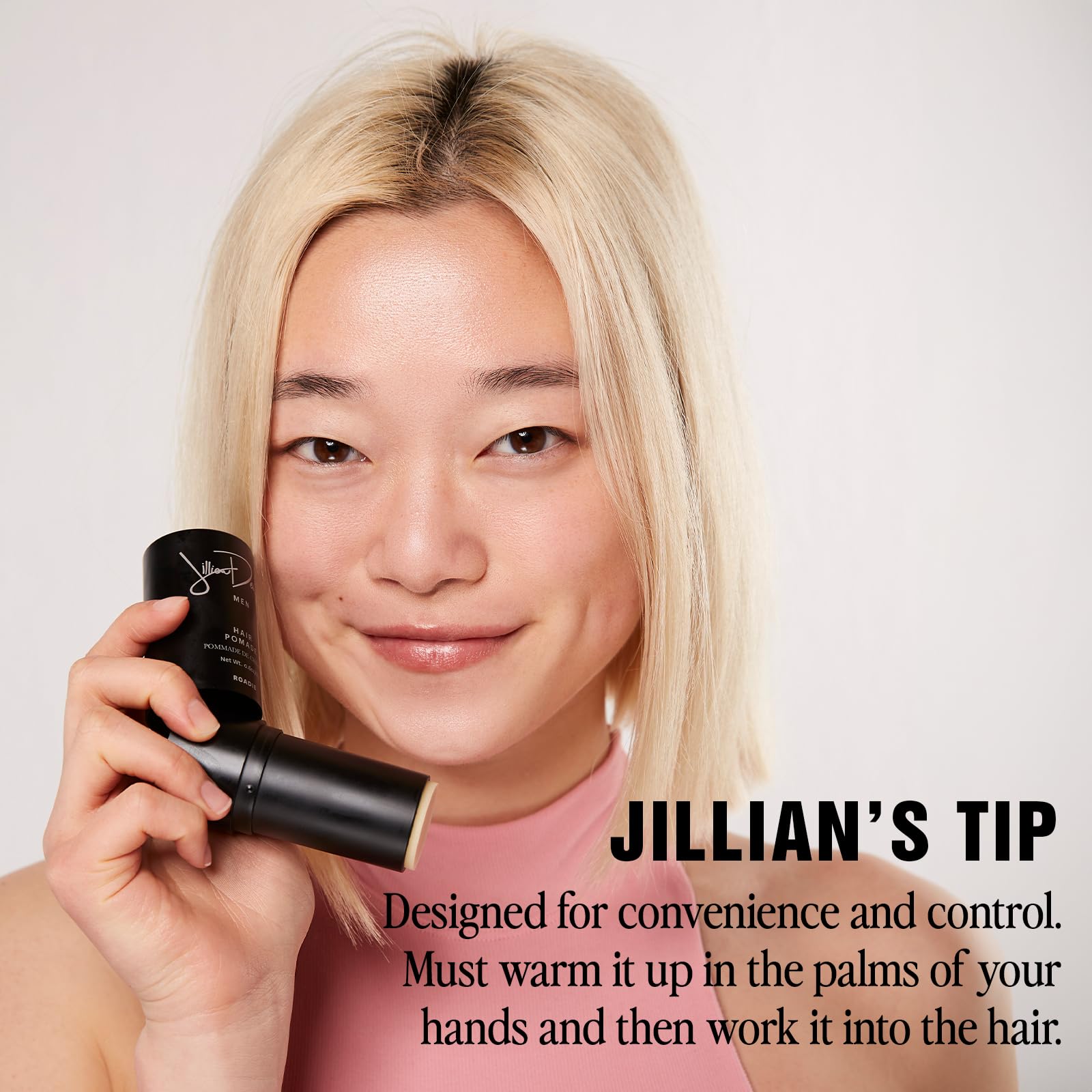 Compact travel-size Jillian Dempsey Roadie Pomade for disciplined style anywhere
