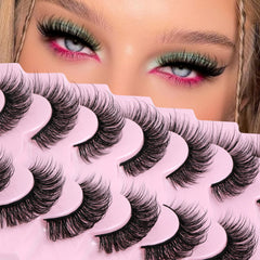 JIMIRE faux mink lashes wispy fairy 15mm for a dramatic cat-eye look