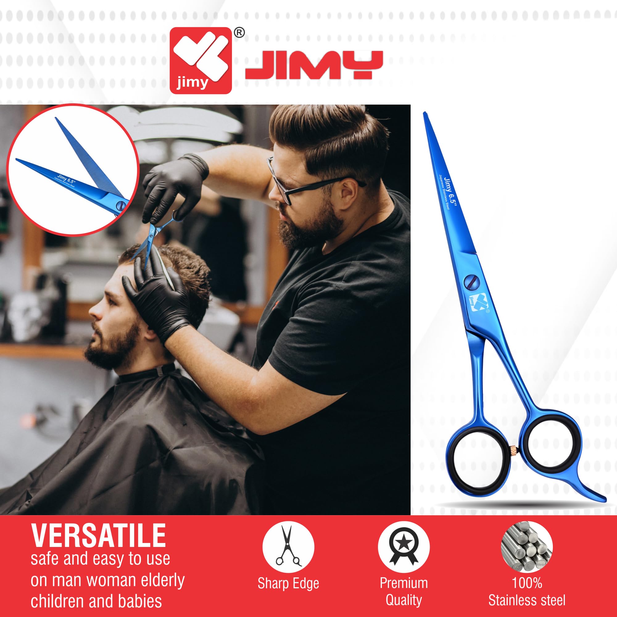 Jimy precision scissors provide consistent results for layering without snagging