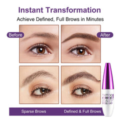 JIMYAUQIN brow tint gel application brush used for precise brow shaping.