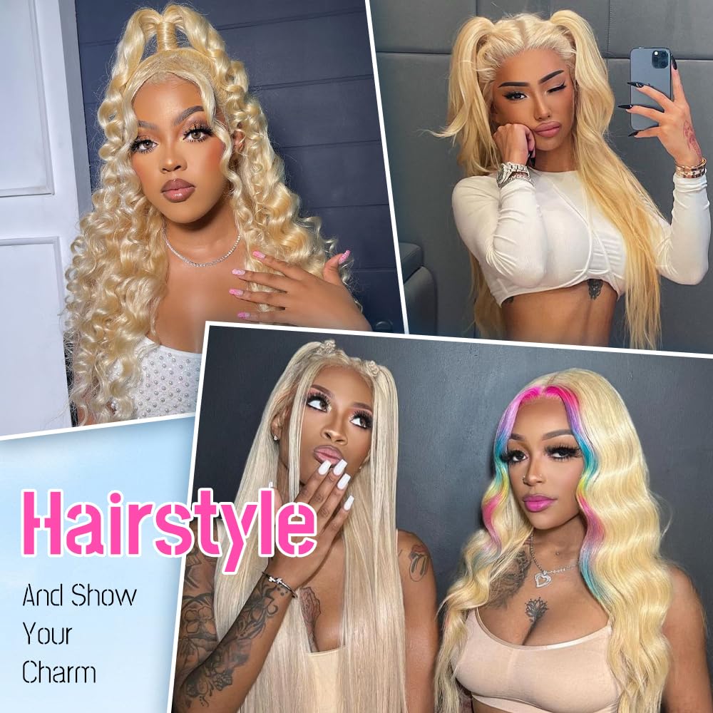 JINNOO pre-plucked-glueless-wig-613 enables easy installation and secure wear.