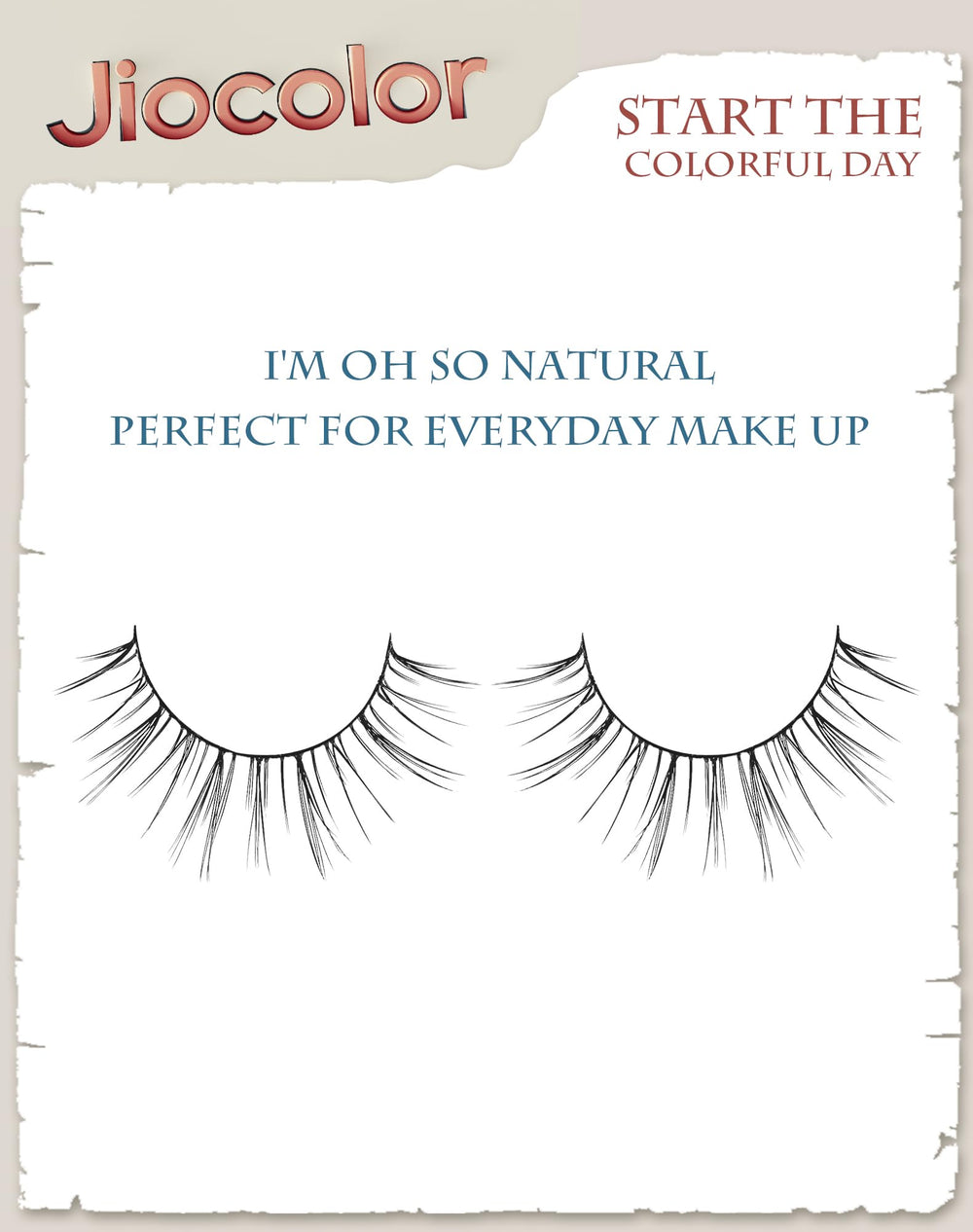 Jiocolor Adjustable and trimable lashes fit eye curve for comfort