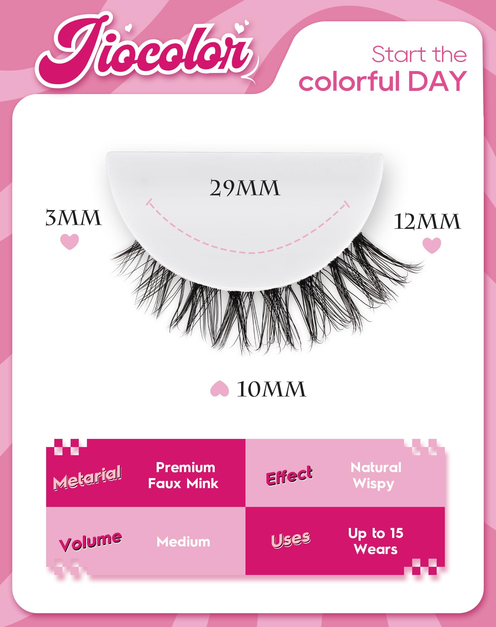 Jiocolor ultra-thin lash band delivers seamless, comfortable wear