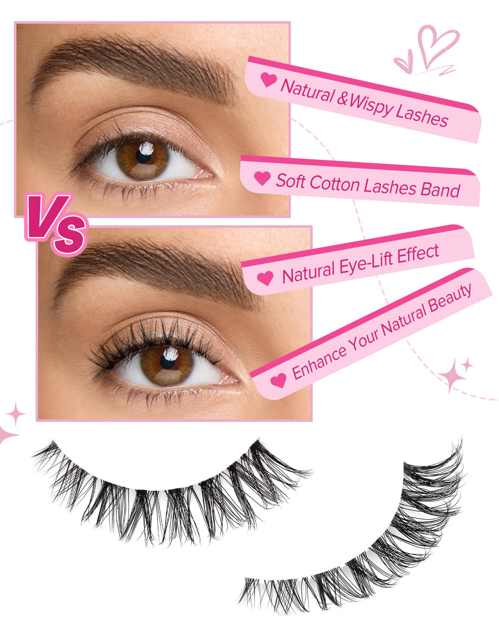 Jiocolor lashes adapt to your eye curve for comfort