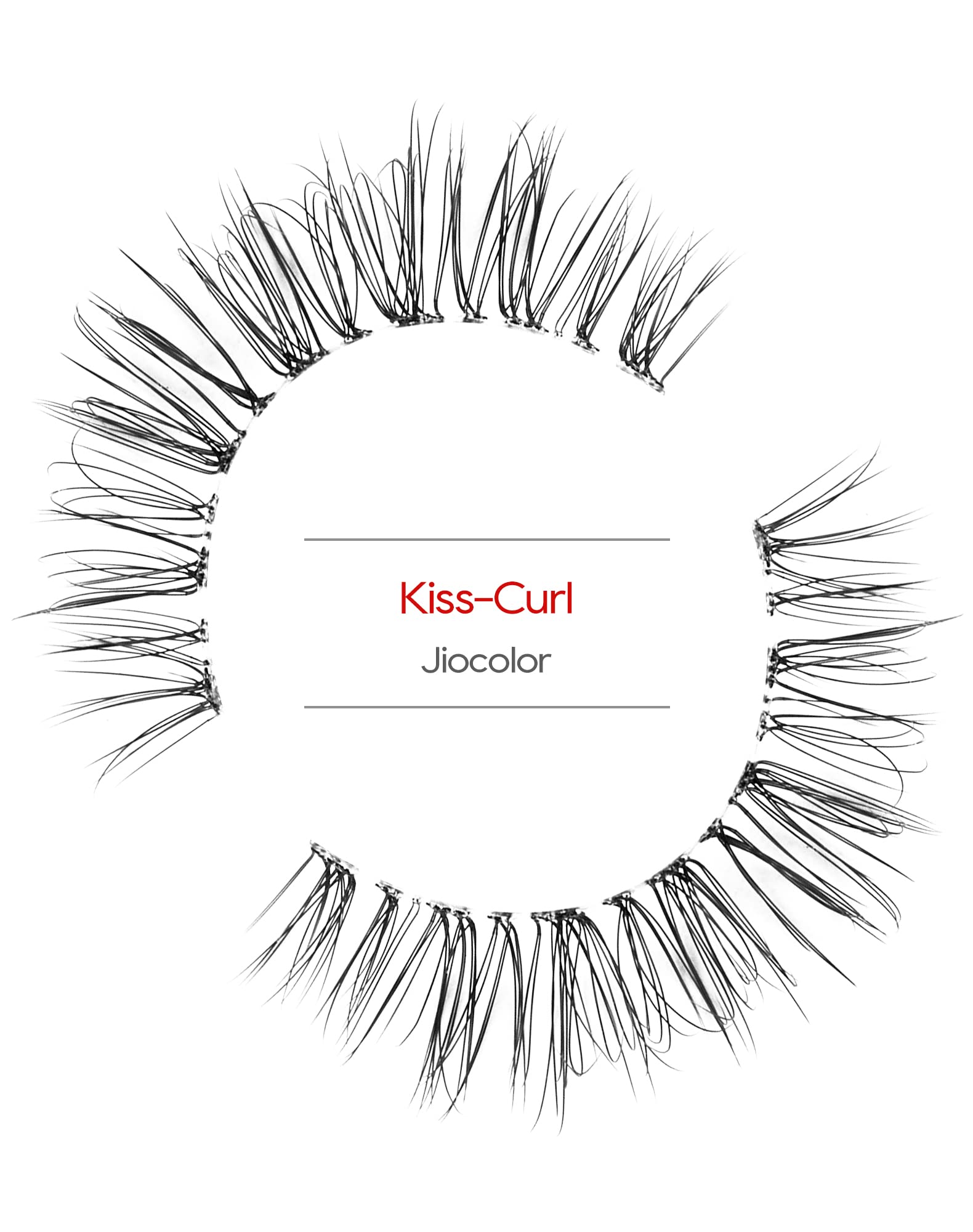 Jiocolor Fairy Strip Lashes flexible band allows easy adjustment to your eye curve.