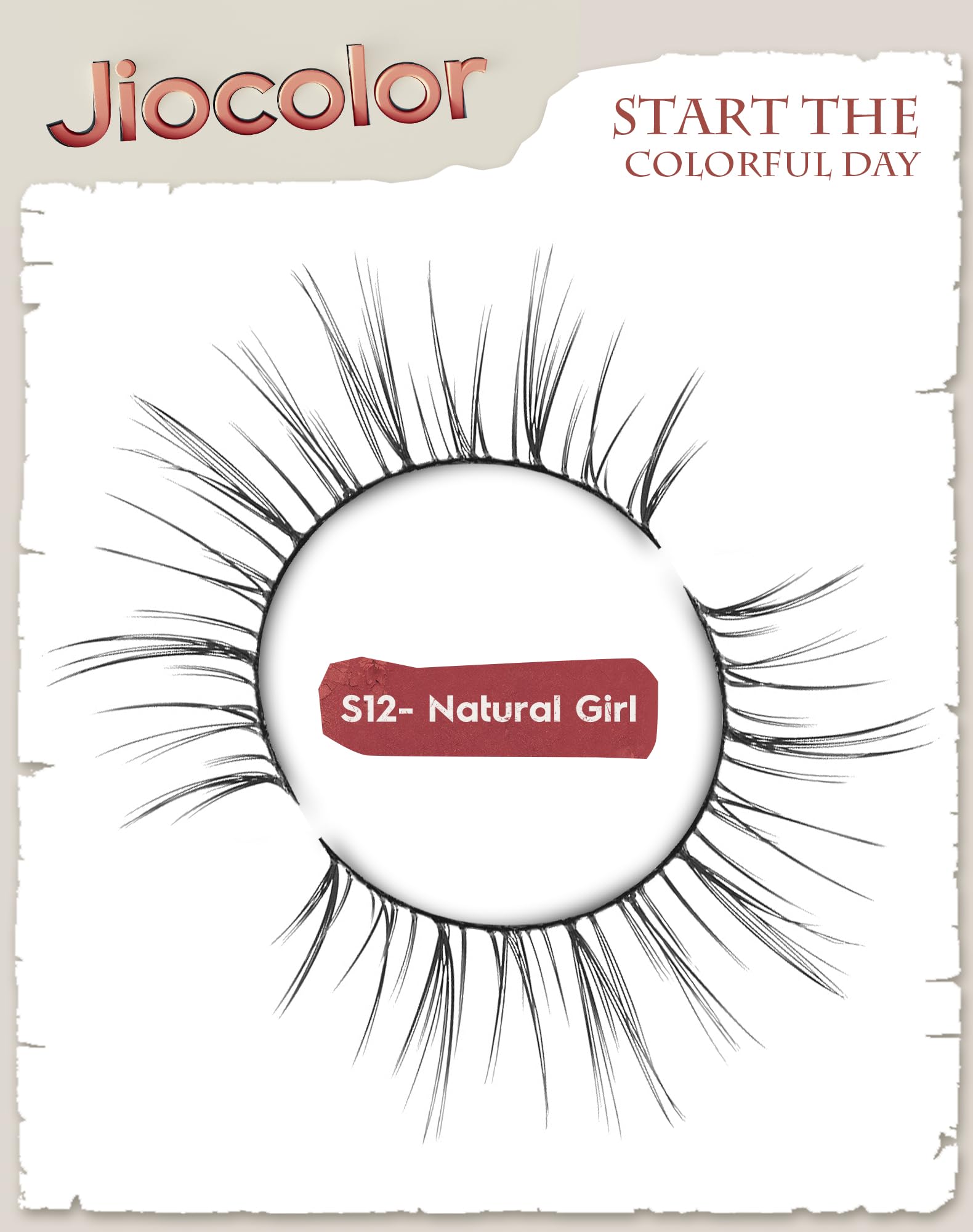 Jiocolor Soft reusable strip lashes on cotton band blend with lash line