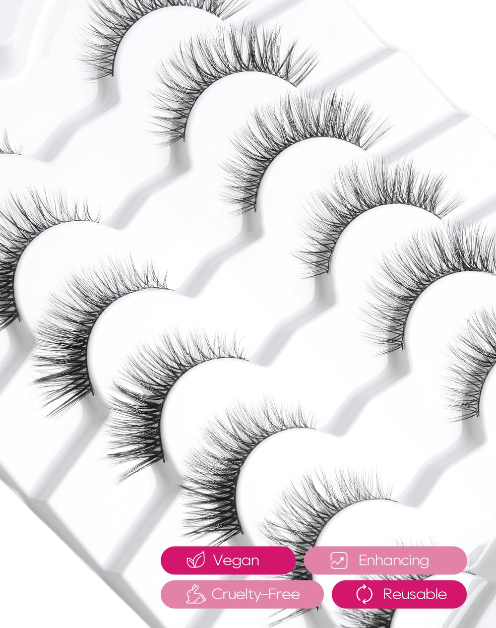 Jiocolor soft adjustable band lashes fit eye shape comfortably