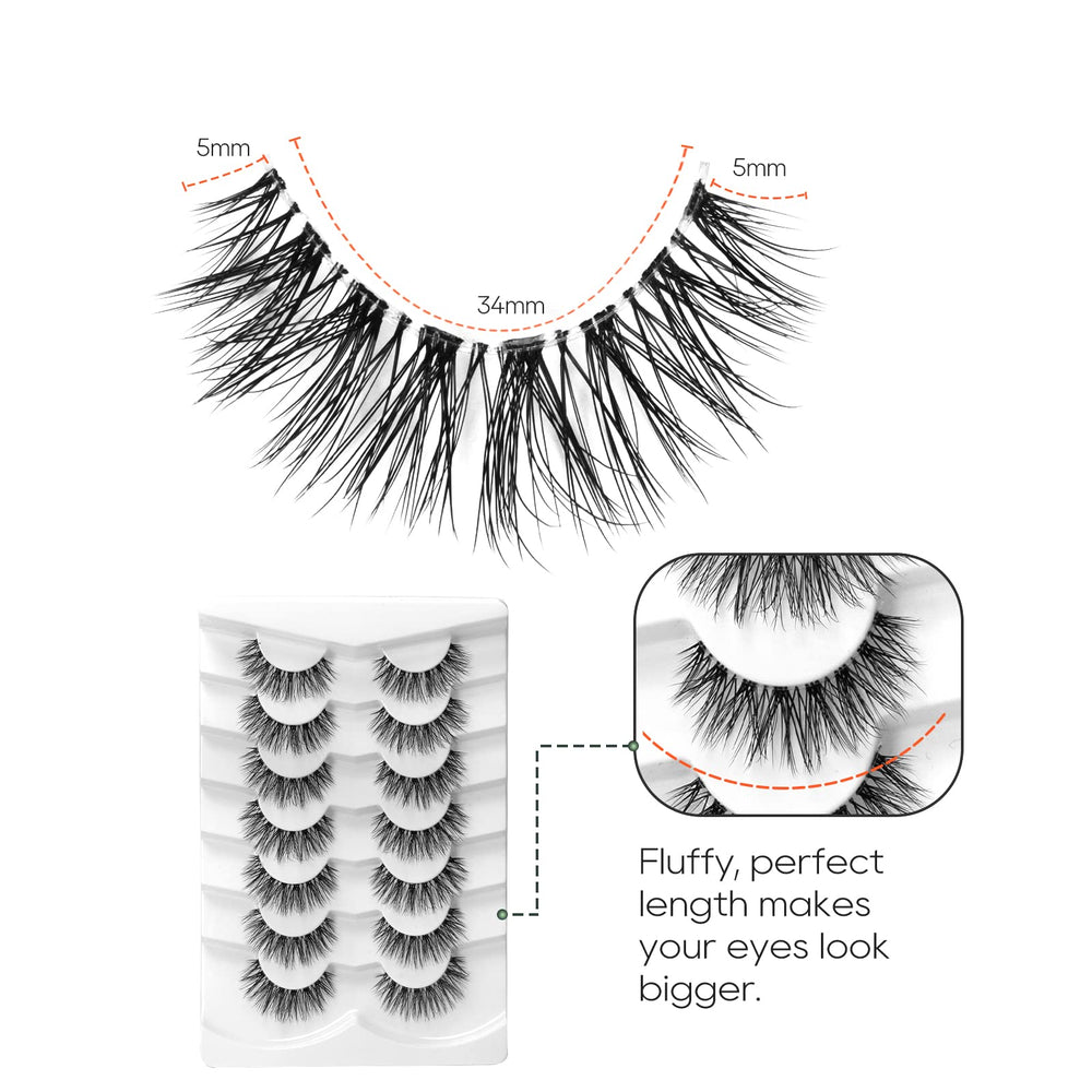 Jiocolor ultra-thin lash band for seamless, comfortable wear.
