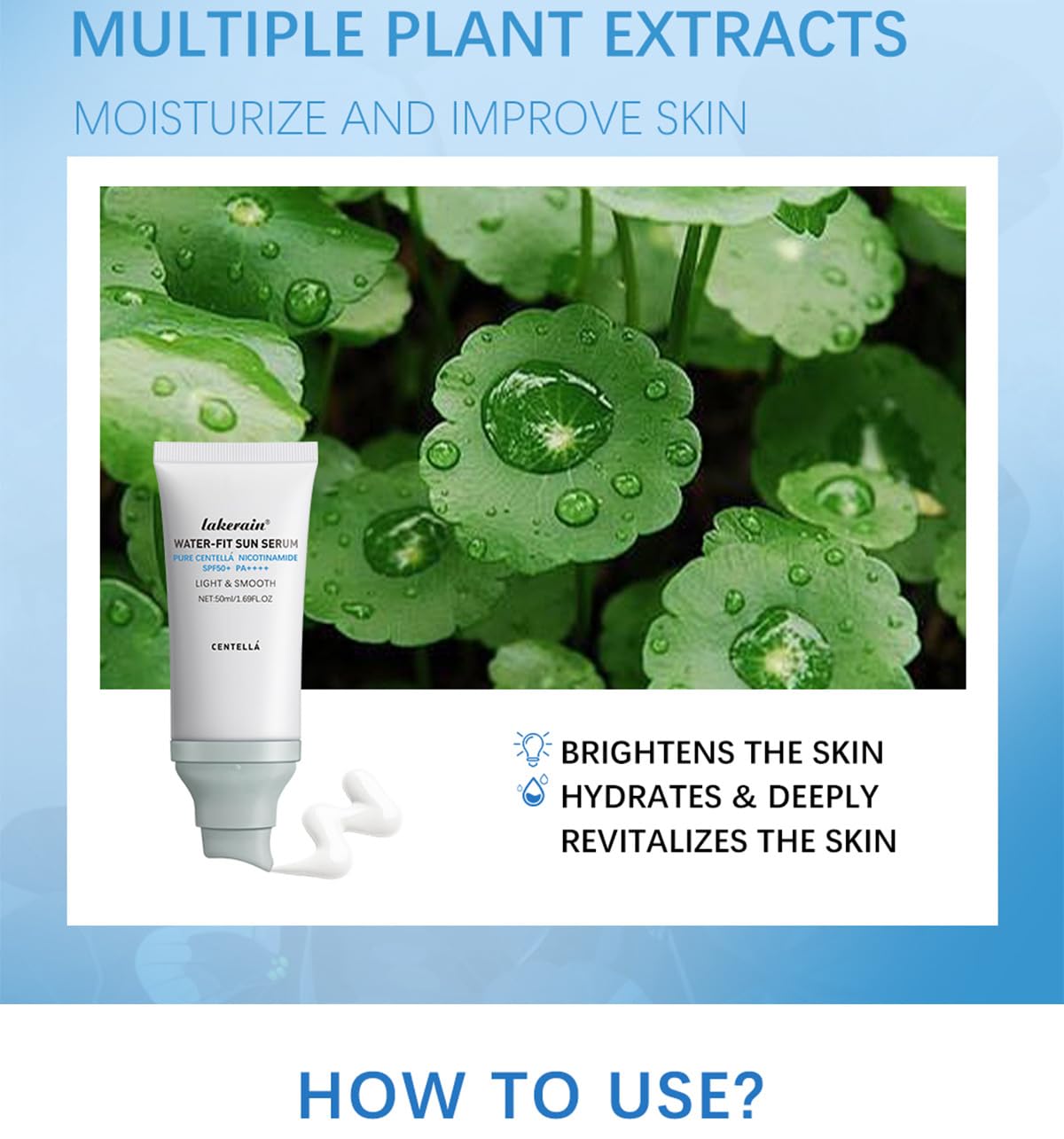 JISKG sunscreen demonstrates no white cast on skin