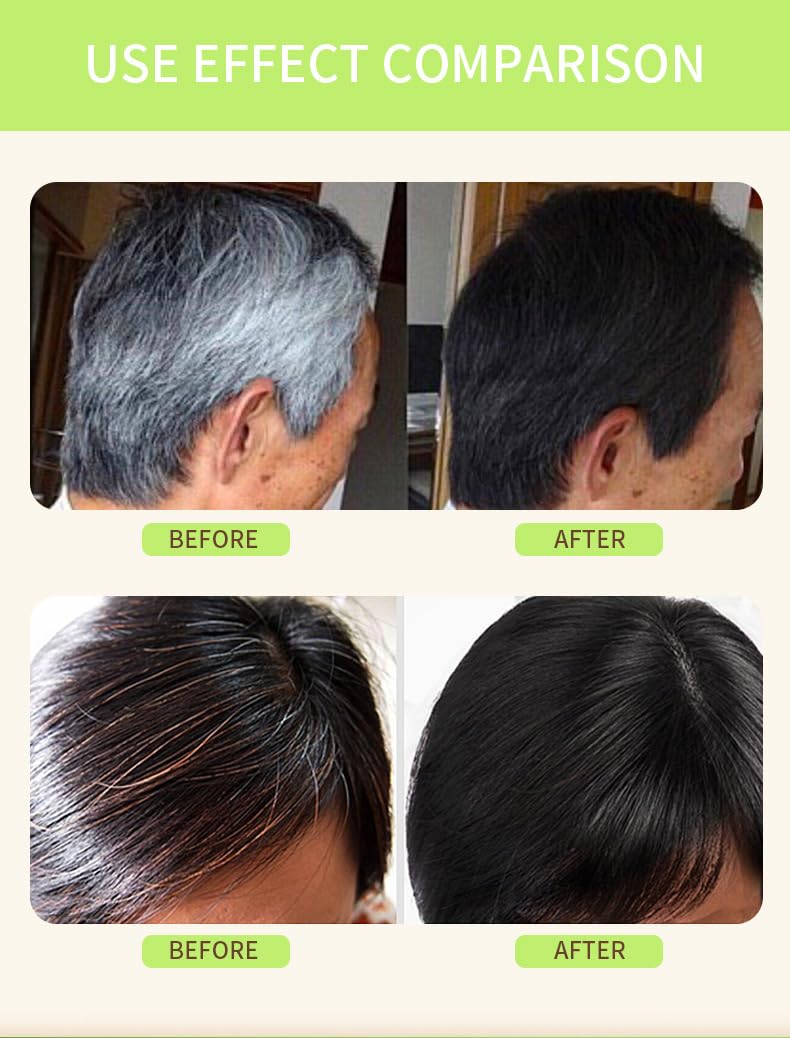 JISKG Plant Bubble Hair Dye Shampoo easy at-home use without bowls