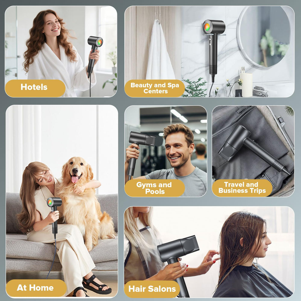JITOOW hair dryer concentrator nozzle for sleek, focused styling.