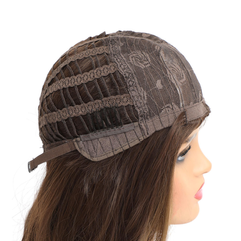 JIUSERLU brown wig clip offers secure all-day fit.