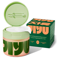 Two-pack JiYu pads on display highlighting value for two months.