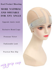 JKIBOO wig cap with adjustable hook-and-loop strap for most head sizes