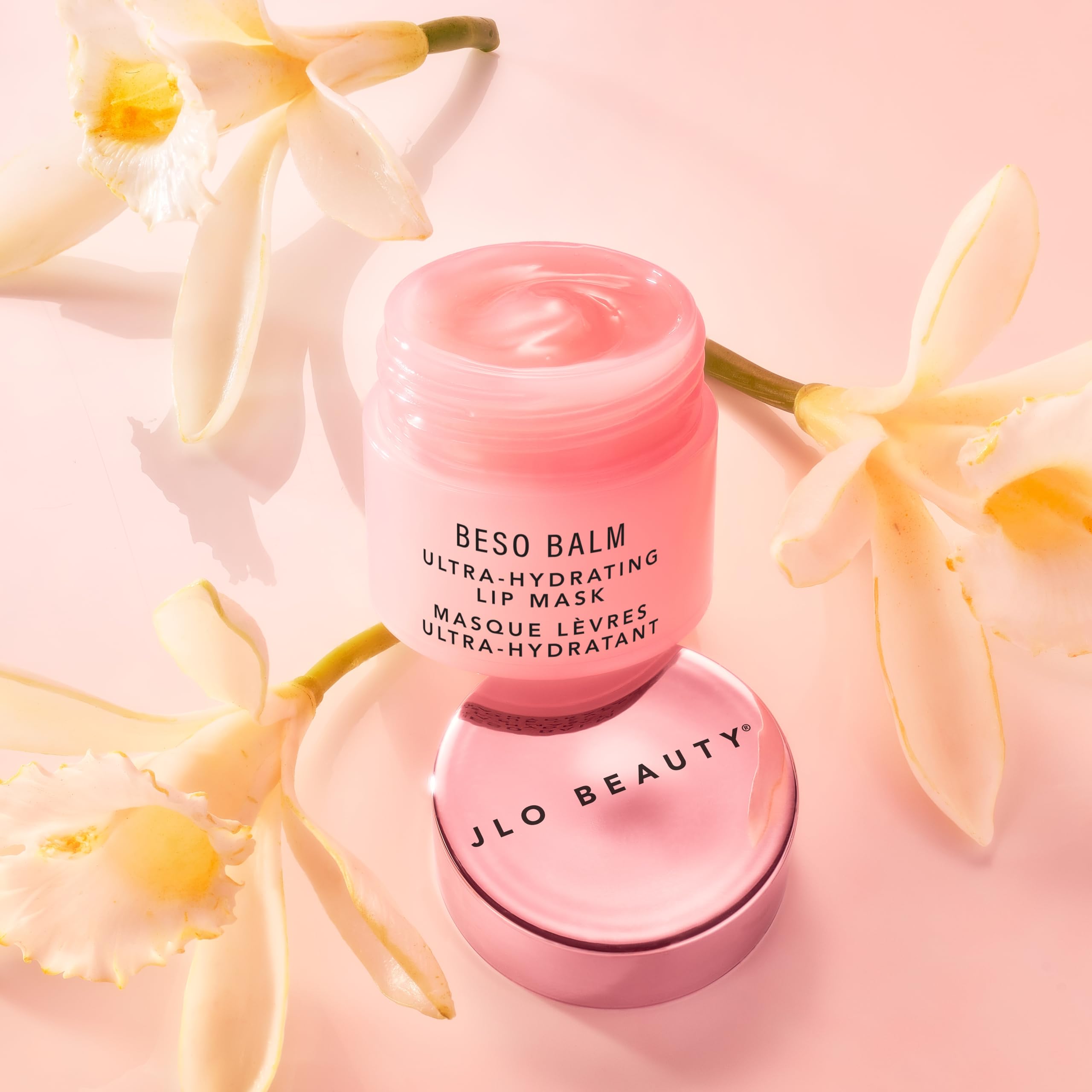 JLO BEAUTY Beso Balm leaves lips silky and non-sticky.
