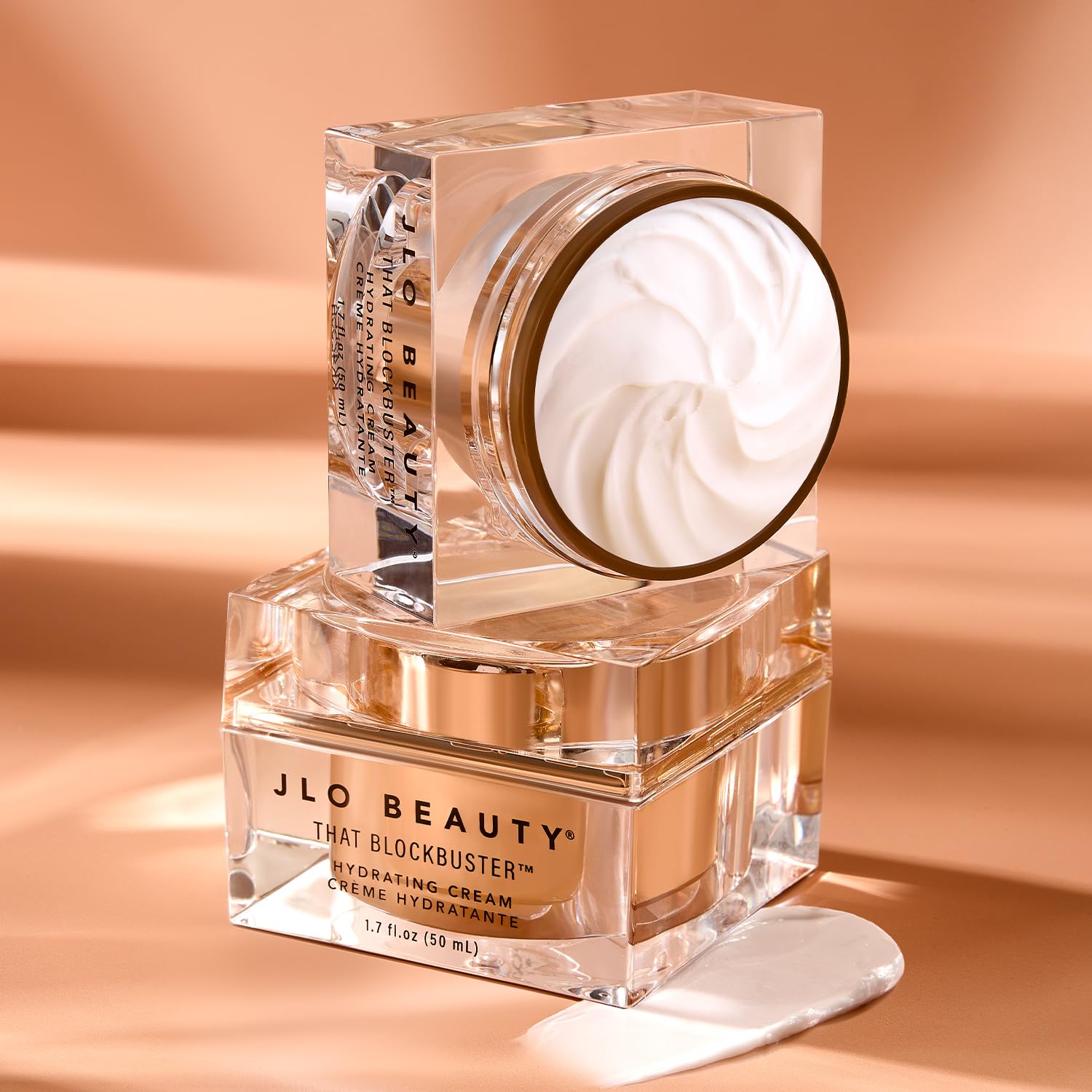JLO Beauty 1.7 oz jar displayed as part of routine