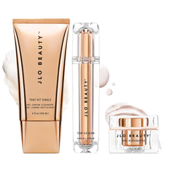 JLO BEAUTY That Hit Single Gel Cream Cleanser bottle with silky gel texture for gentle cleansing.