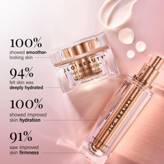 JLO BEAUTY That Blockbuster Hydrating Cream jar highlights rich hydration and plump-looking skin.