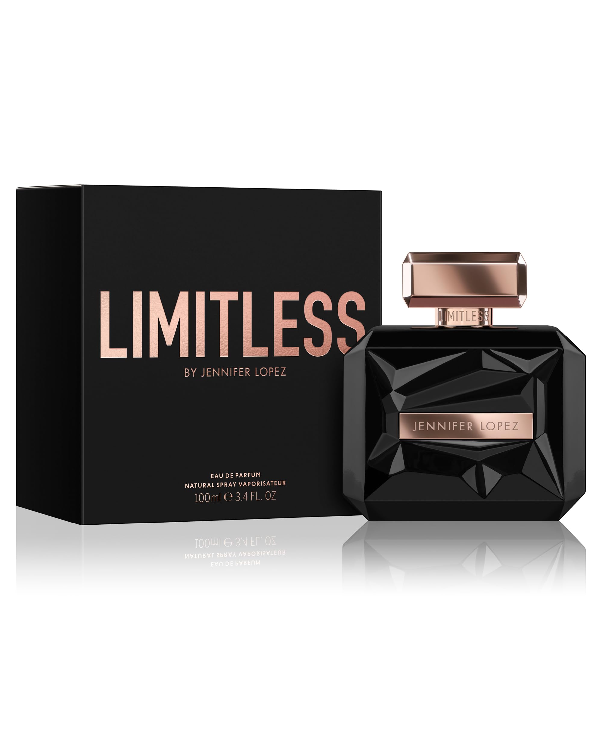 Jennifer Lopez Limitless eau de parfum spray in action for lasting confidence.