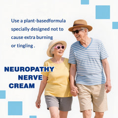 JLQJLQ Neuropathy Cream package closeup highlights aloe-based relief and gentle feel.
