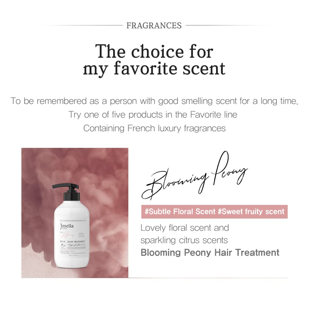 Ingredients visualization hinting at botanical formula and perfumery collaboration.