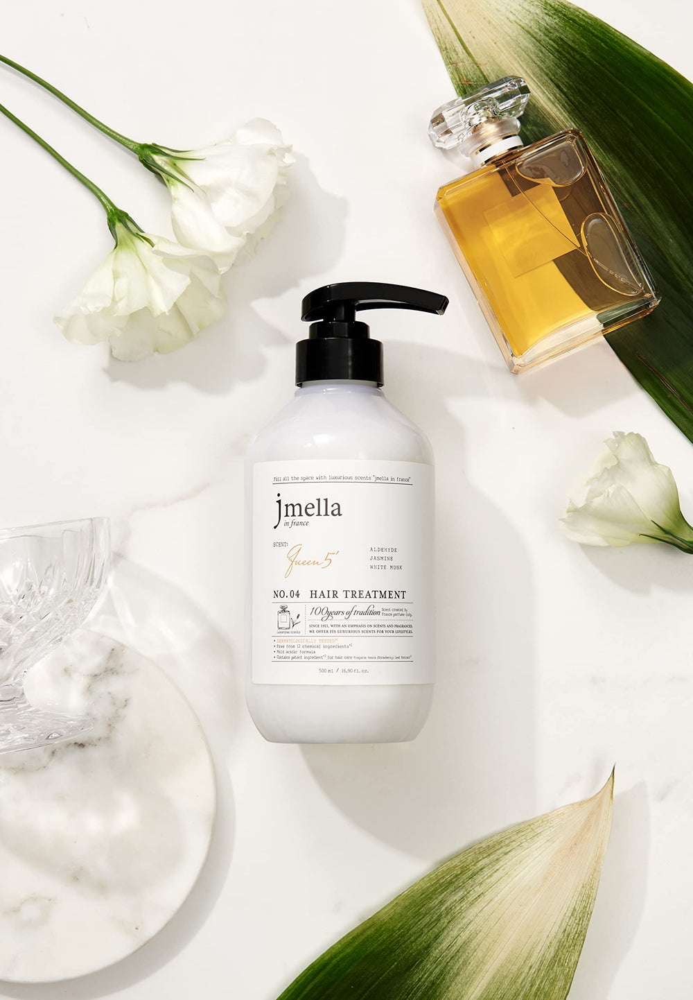 jmella Queen5 conditioner hair after use with gentle shine