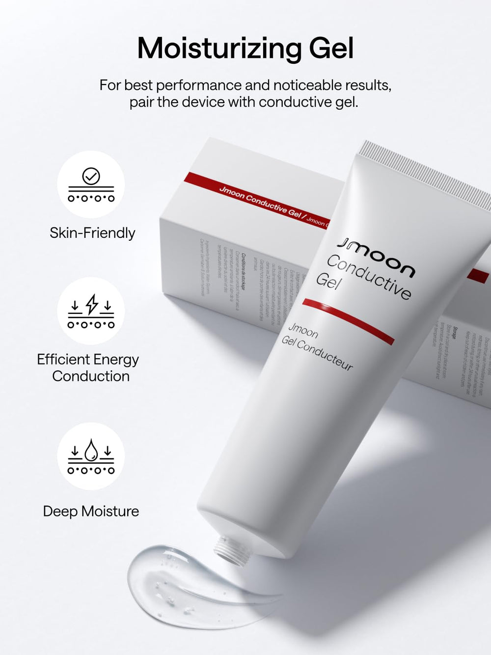 JMOON gel bottle included to start at-home routine immediately.