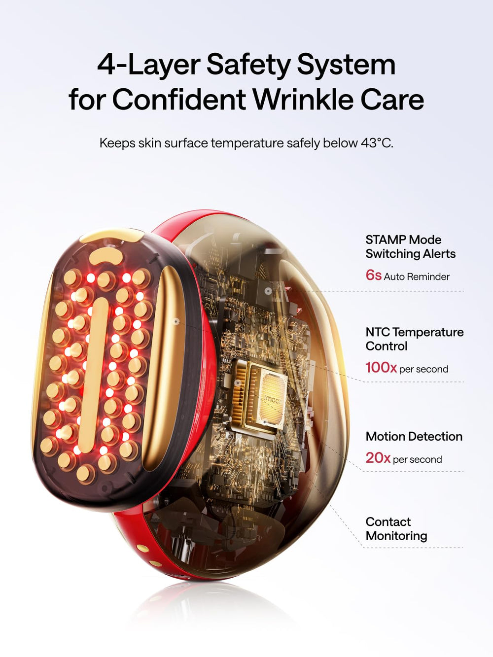 JMOON professional brush and accessories included for a complete skincare ritual.