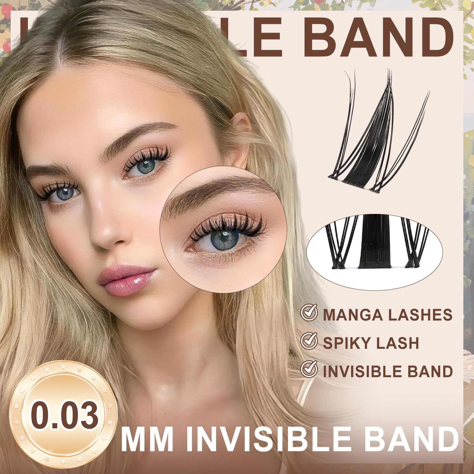 JMS&JMS Fairy Lash Clusters with 8-18mm mixed lengths for versatile styles