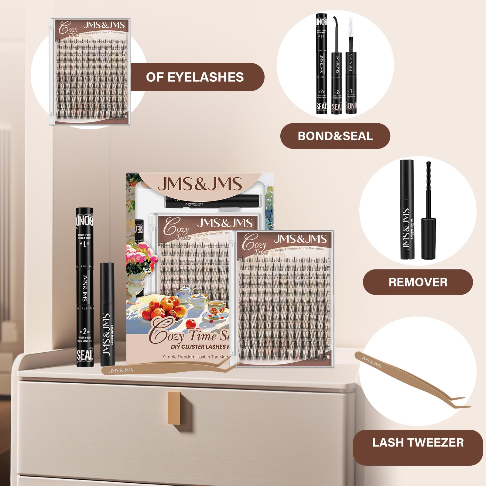 JMS&JMS Lash remover included for safe cleanup