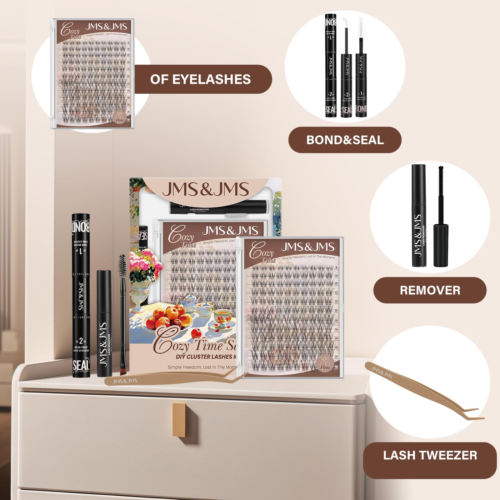 JMS&JMS Venus travel-friendly kit fits in a compact bag