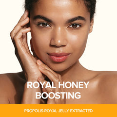 JMsolution Honey Royal Propolis mask on face delivering moisture and nutrition