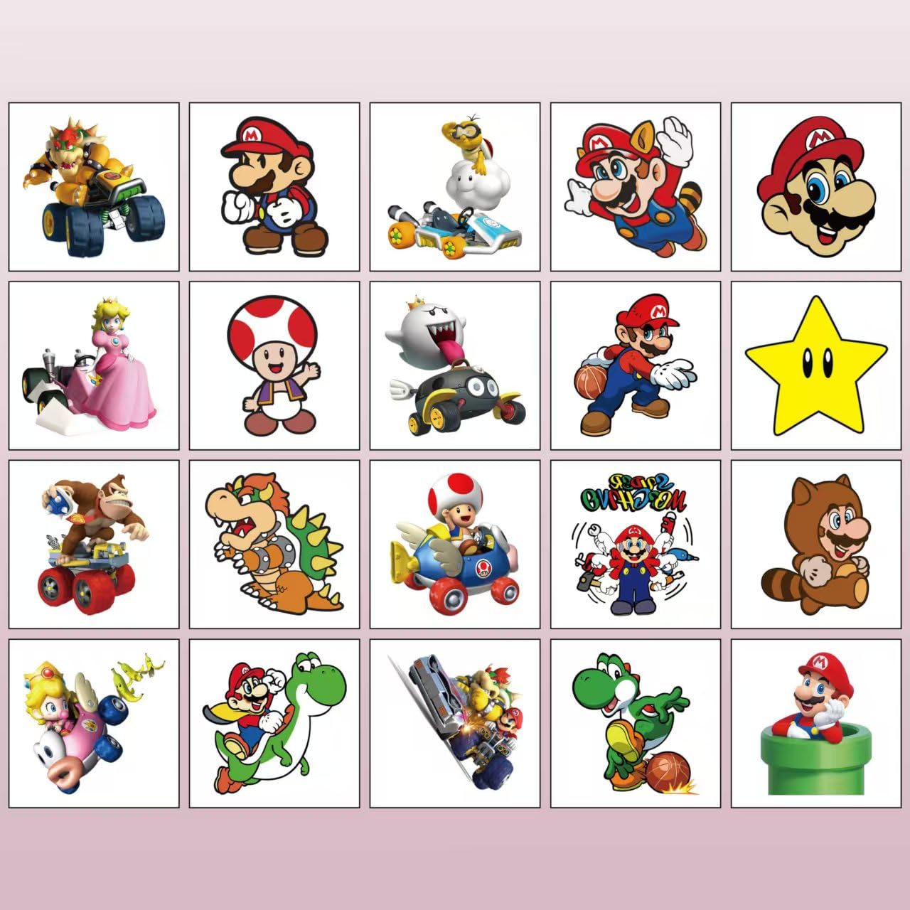 JMYUJX arm-application Mario tattoo for quick party fun