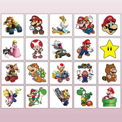 JMYUJX arm-application Mario tattoo for quick party fun