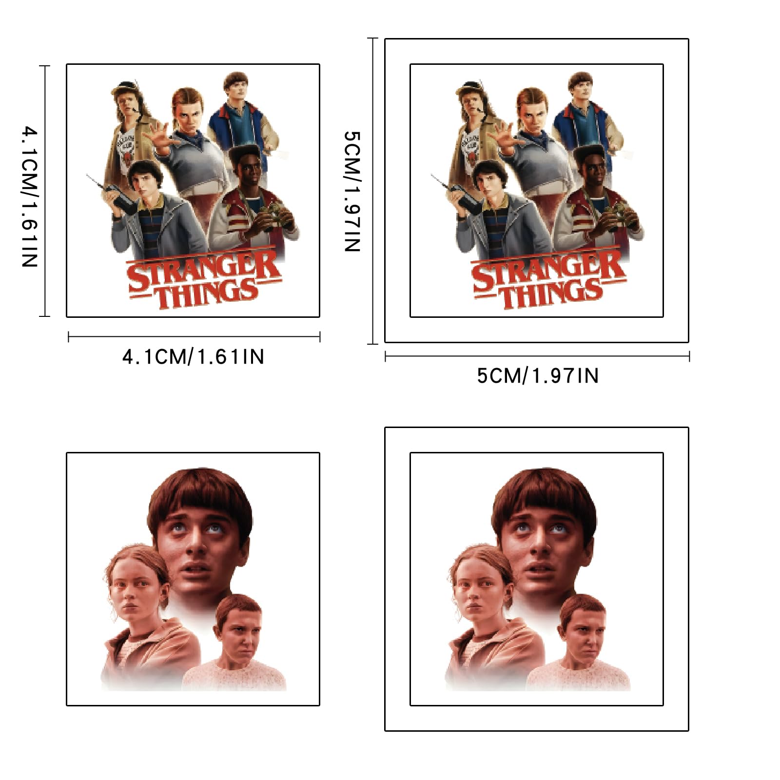JMYUJX Stranger Things 5 arm application design for quick, fun body art.