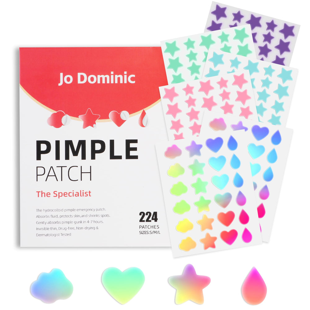 Jo Dominic blue star patch for daytime wear and blemish protection.