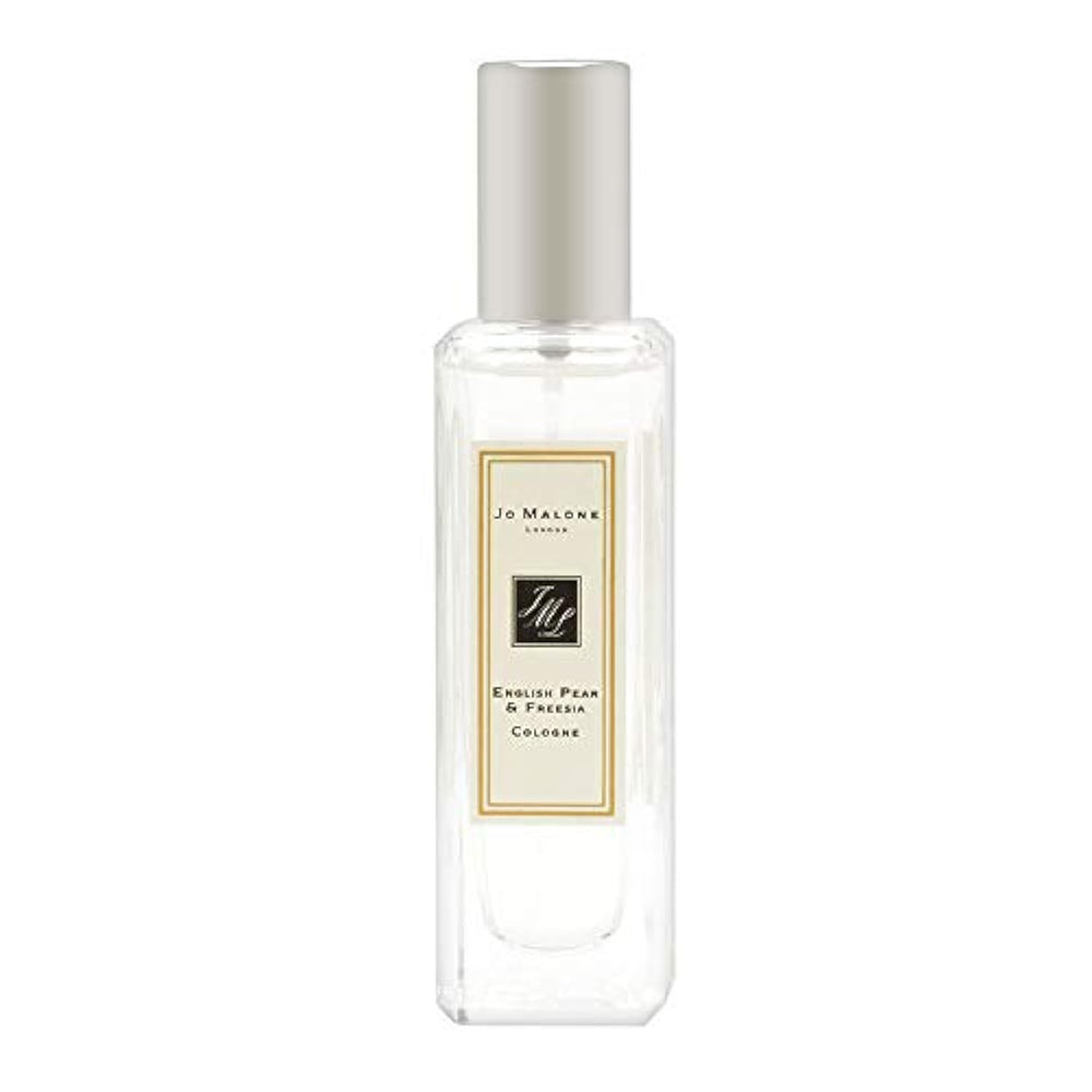 Jo Malone English Pear & Freesia bottle shows crisp, refined fragrance for daily wear
