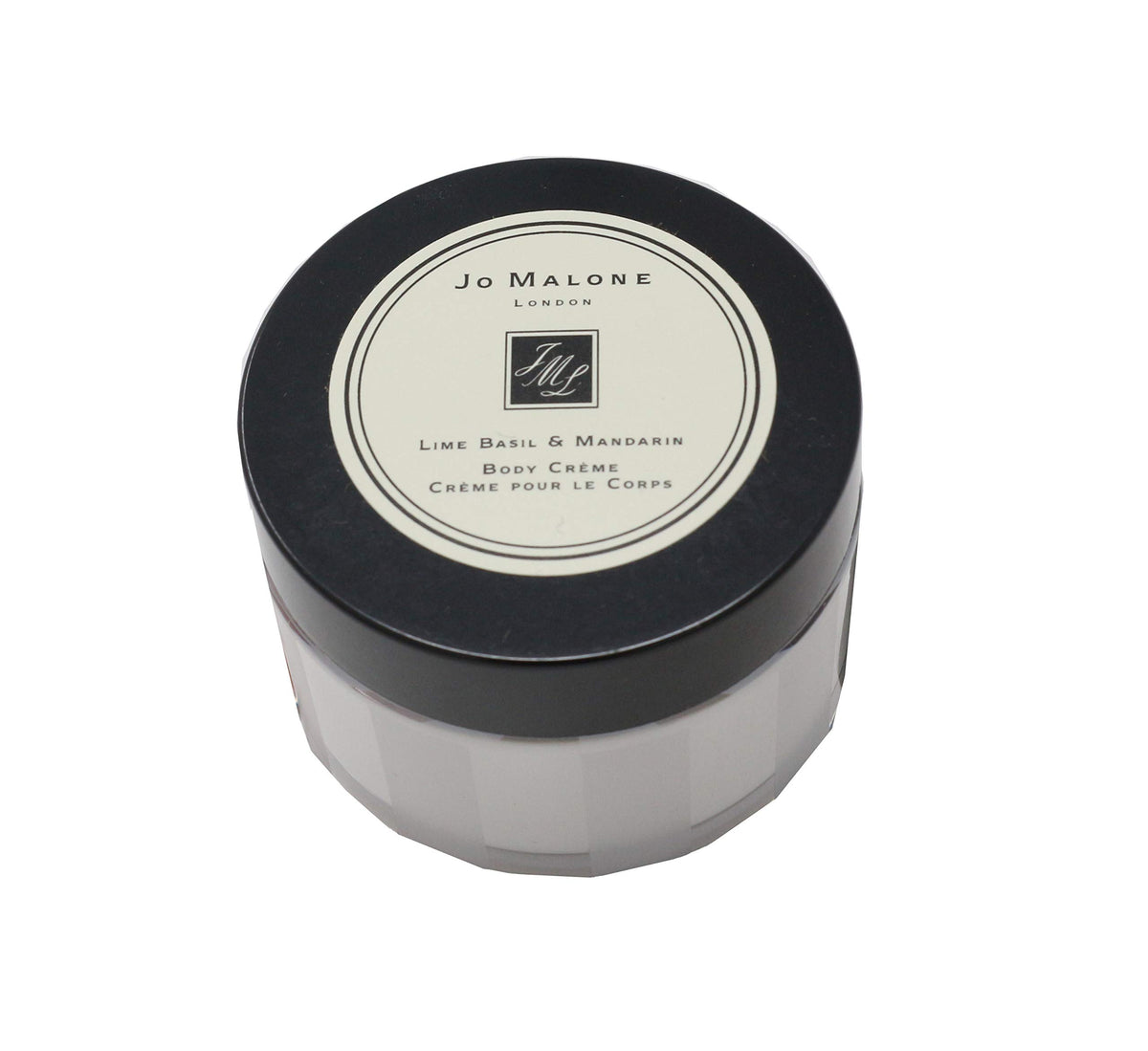 Jo Malone Lime Basil and Mandarin Body Creme 1.7 oz jar delivering rich hydration for daily moisture.