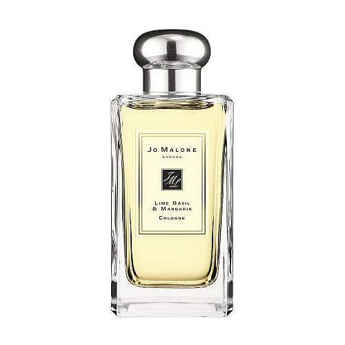 Jo Malone Lime Basil & Mandarin bottle; vibrant daily fragrance for fresh, versatile wear