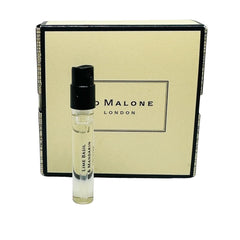 Closeup of Jo Malone Lime Basil & Mandarin bottle showing citrus-herb blend for everyday elegance