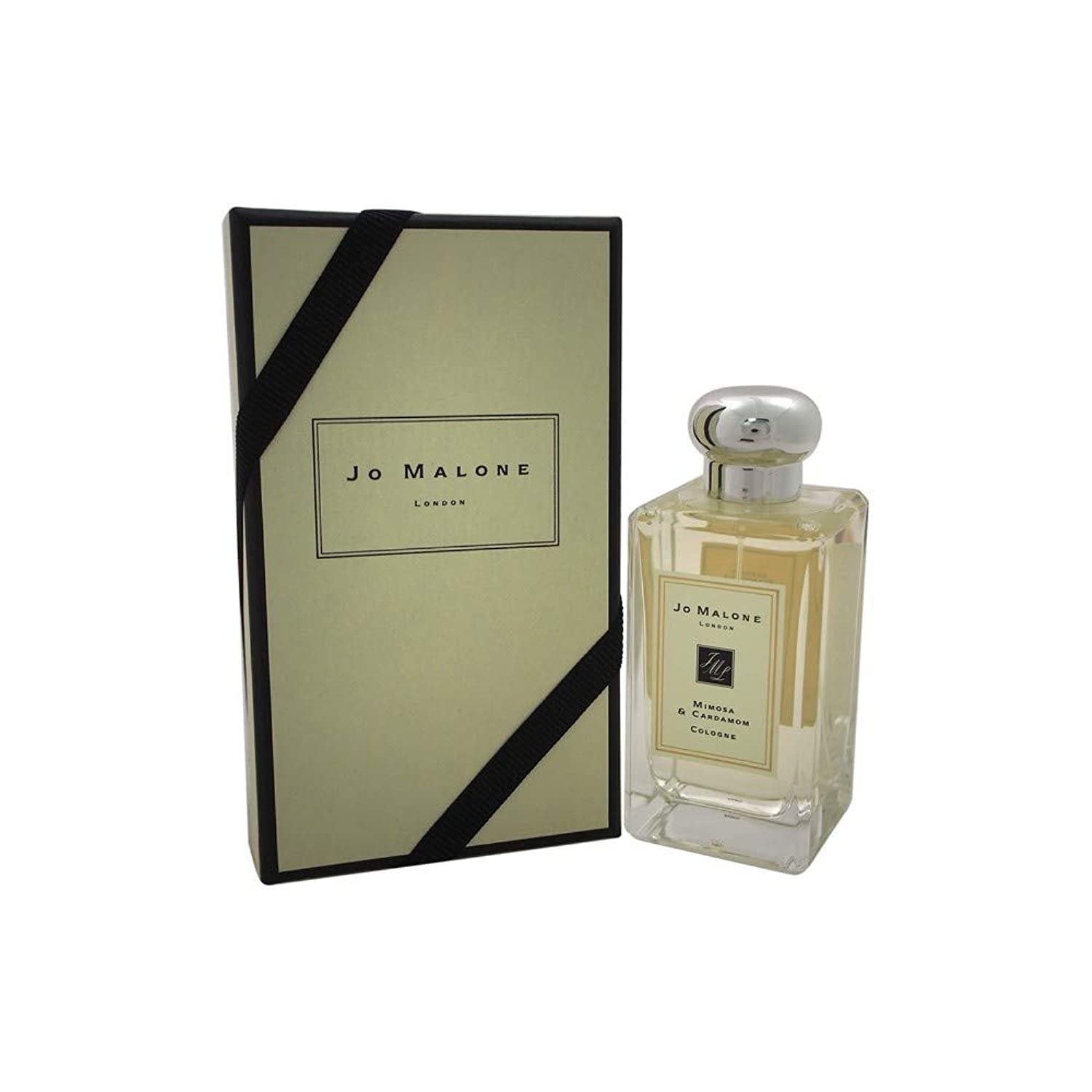 Jo Malone Mimosa & Cardamom bottle showcases warm spice and floral notes for everyday wear